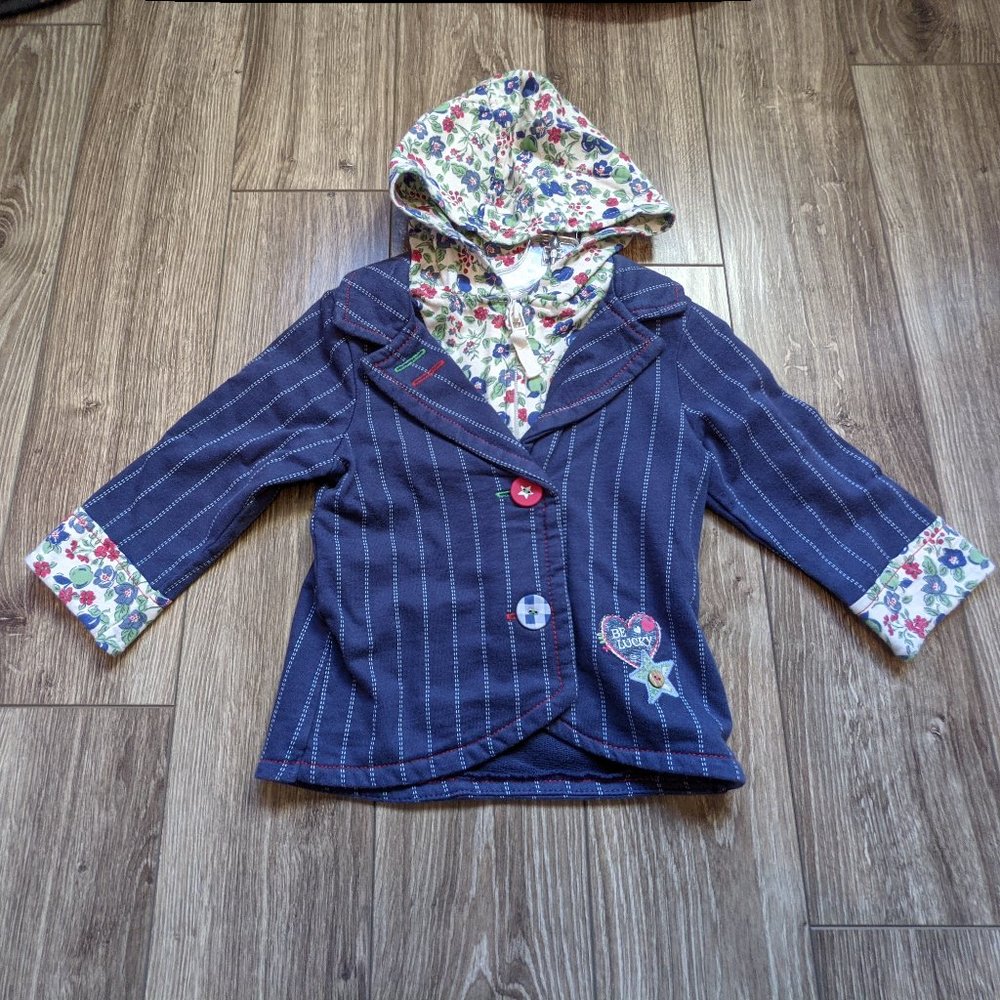 NWT Baby Girl (9-12M) - NEXT Fooler Hooded Blazer